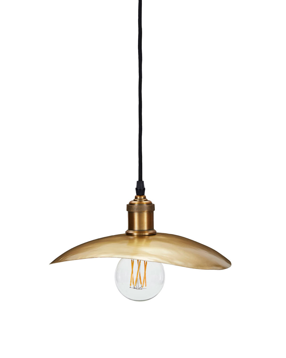 Lampeskærm, antik messing