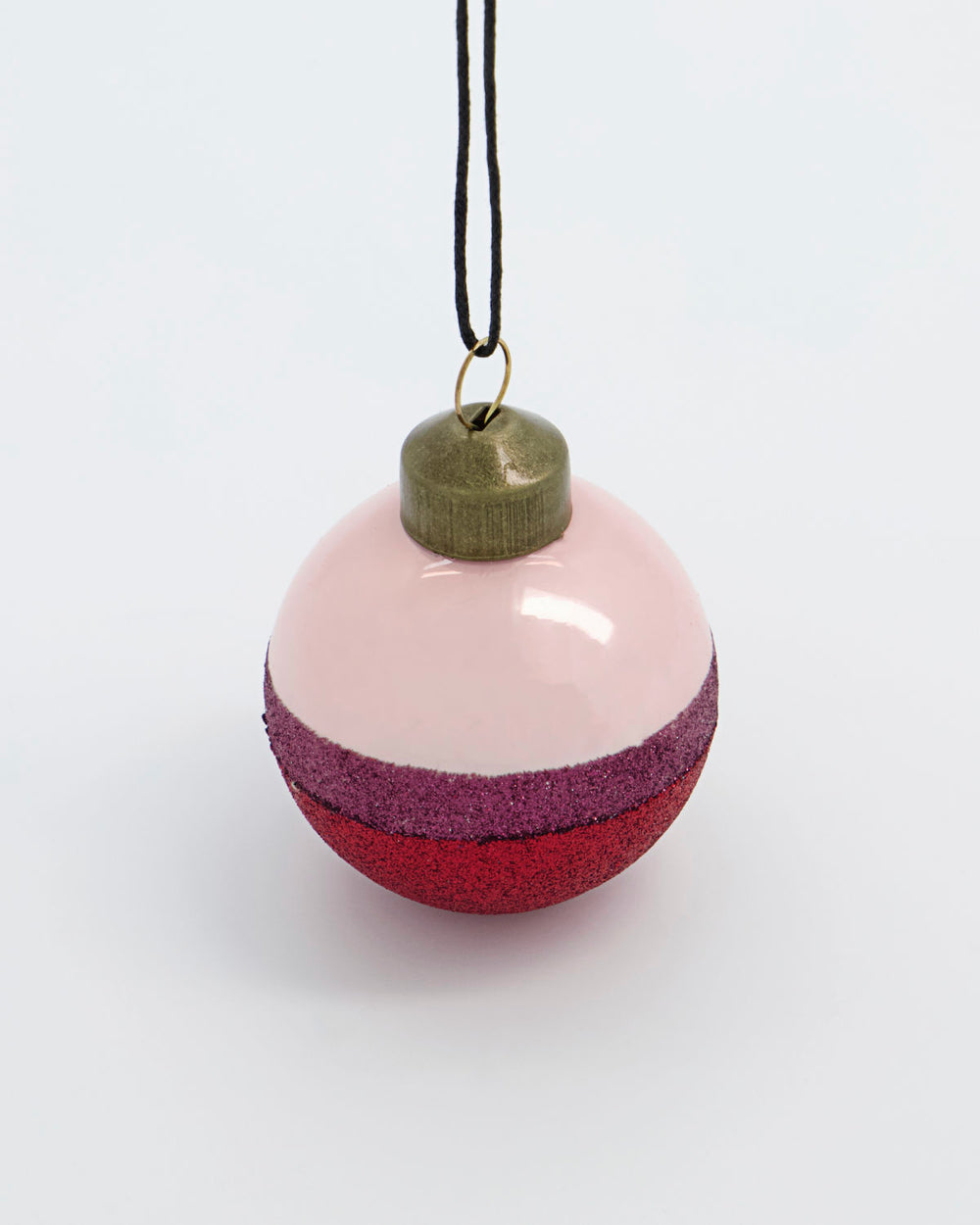 Glaskugle lyserød/rød/lilla 5 cm