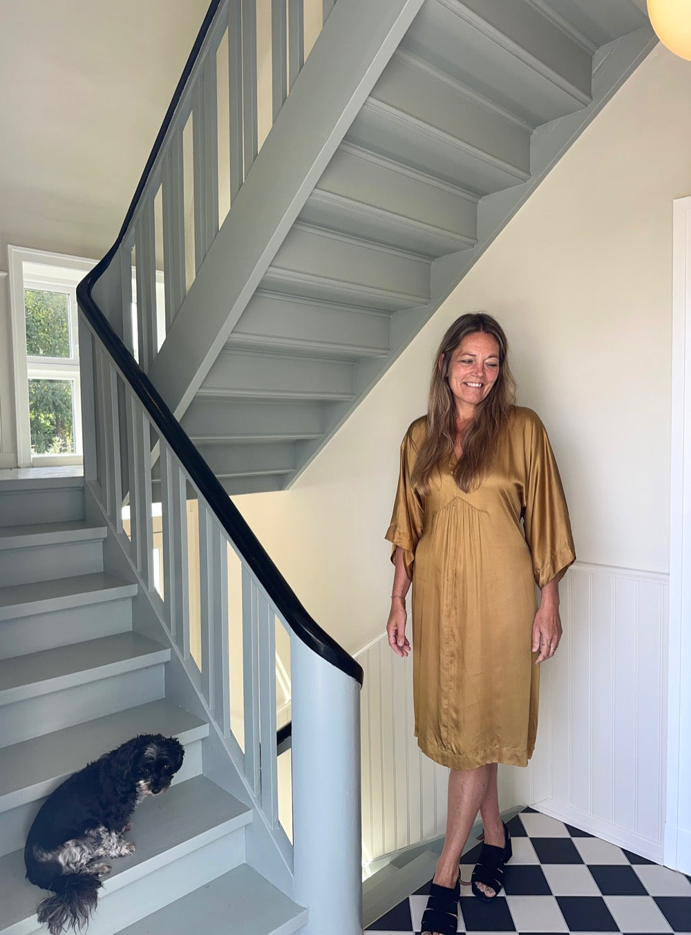 Mille kjole med bindebånd