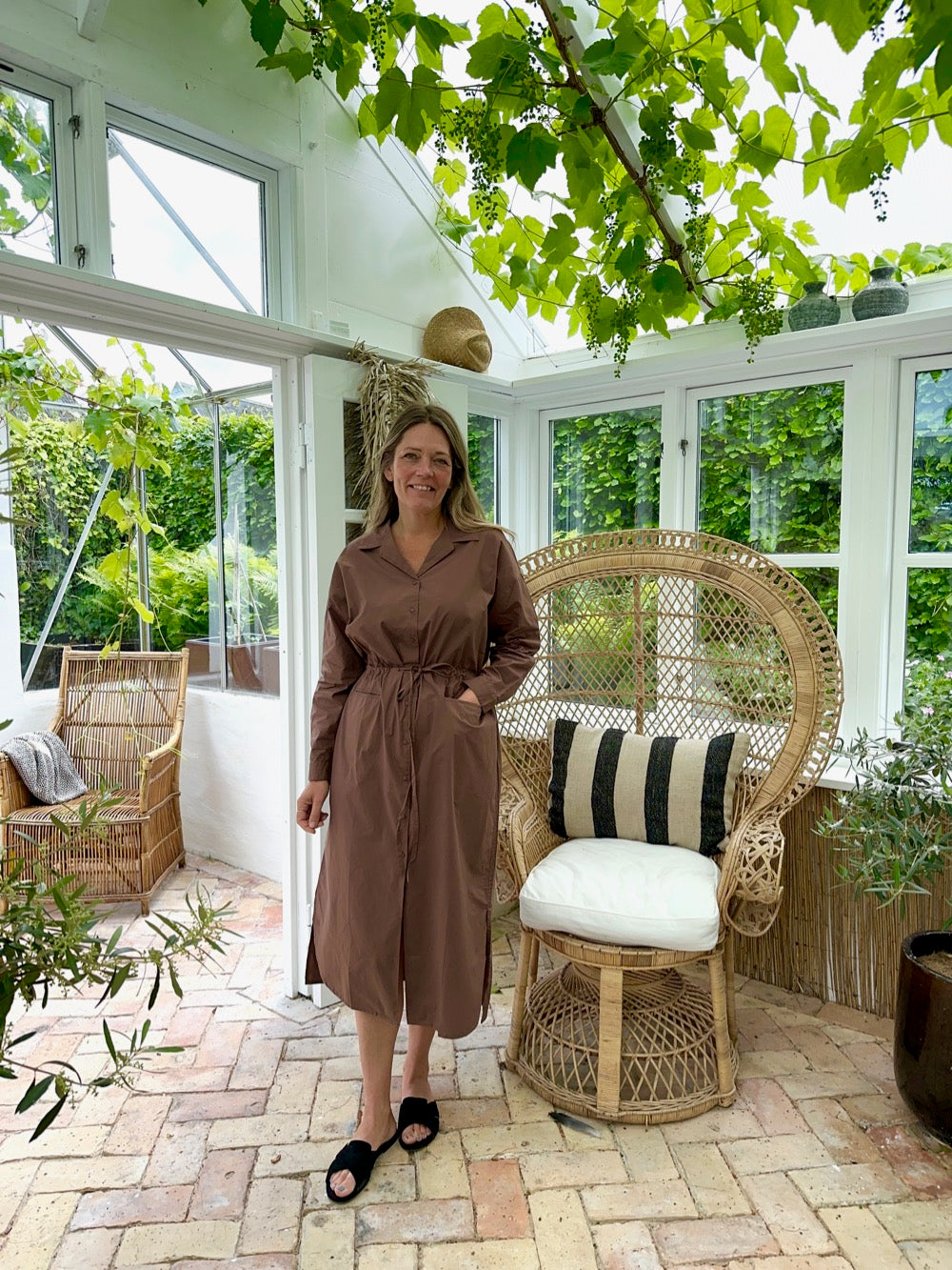 Henriette kjole, brun