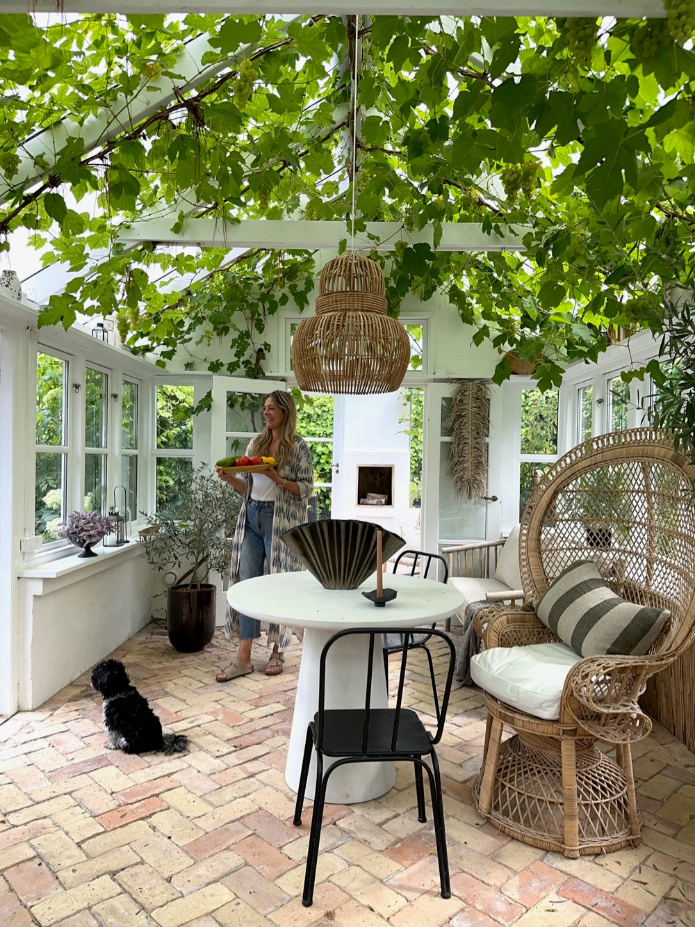 Opsats på fod, bruneret messing