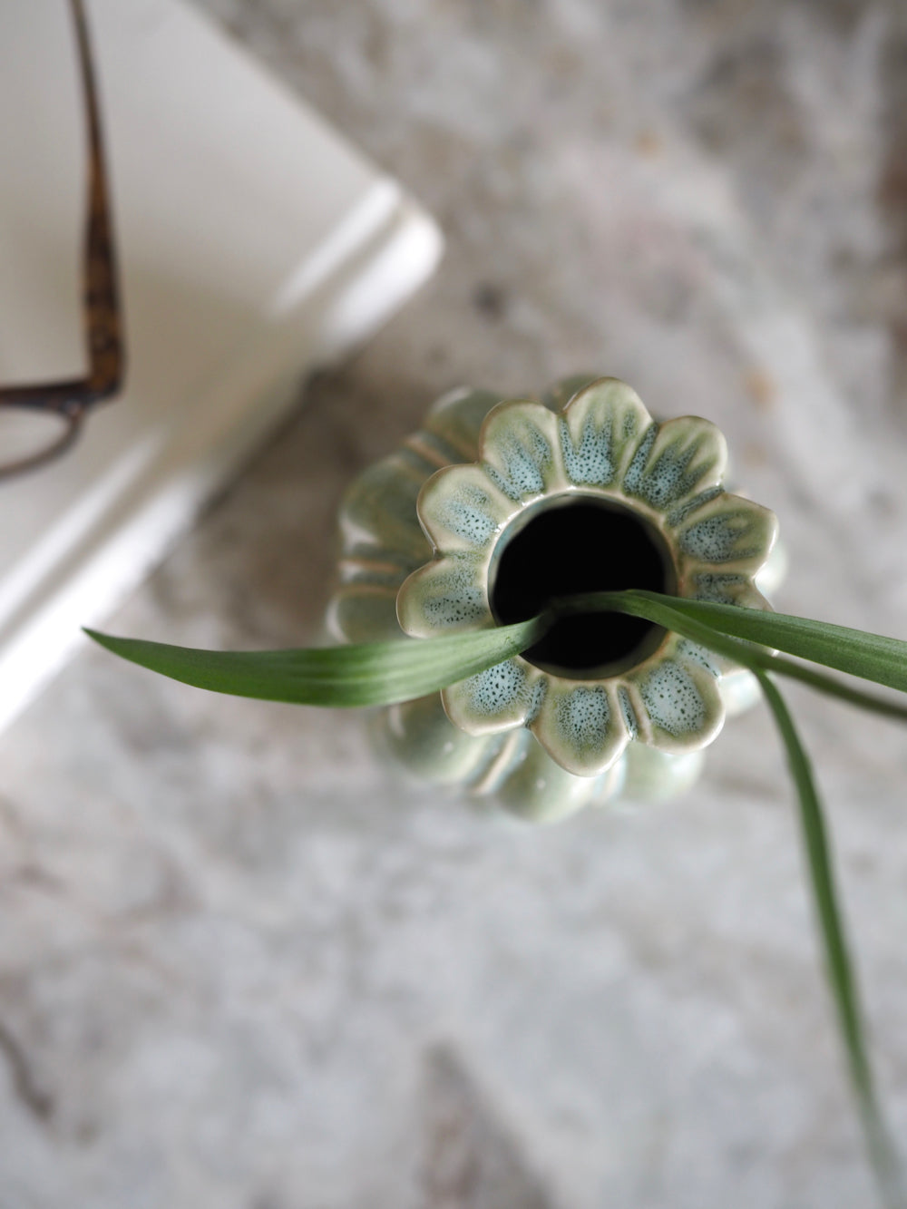 Grøn lille vase