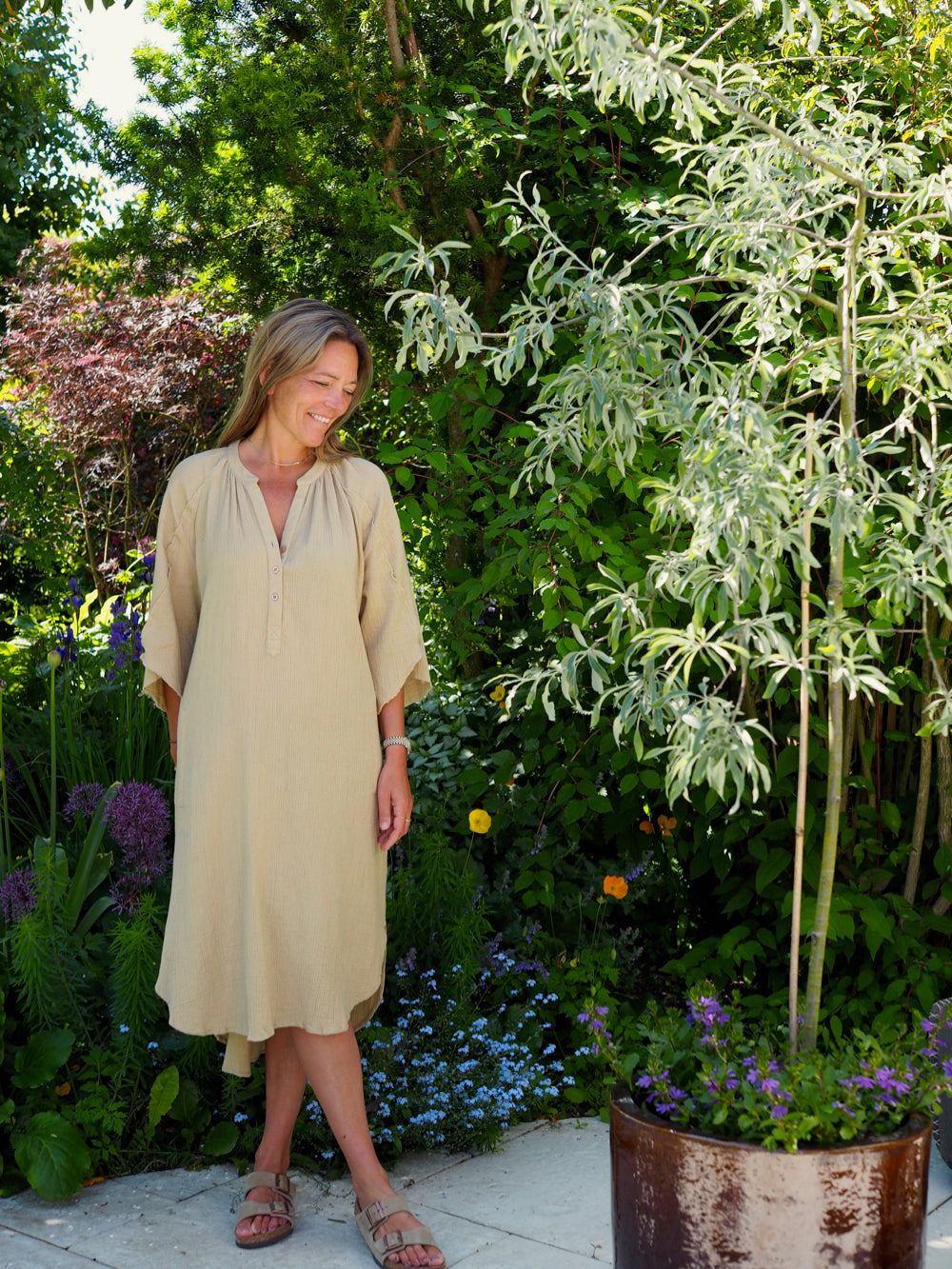 Emma kjole med løs pasform