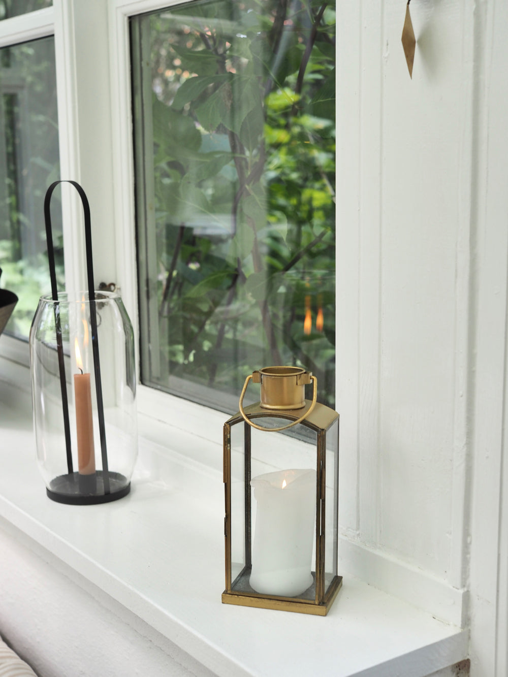 Lanterne, antik messing