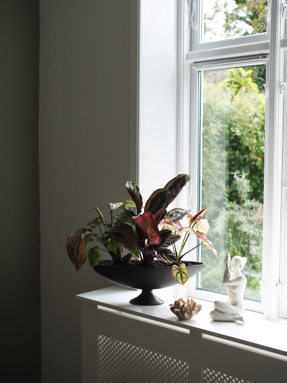 Opsats på fod, bruneret messing