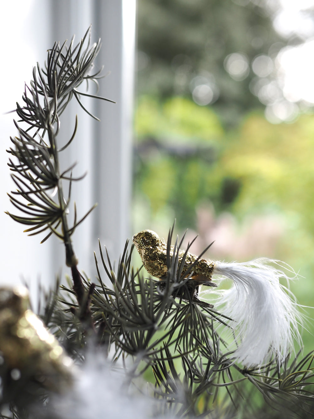 Fugl med guldglimmer