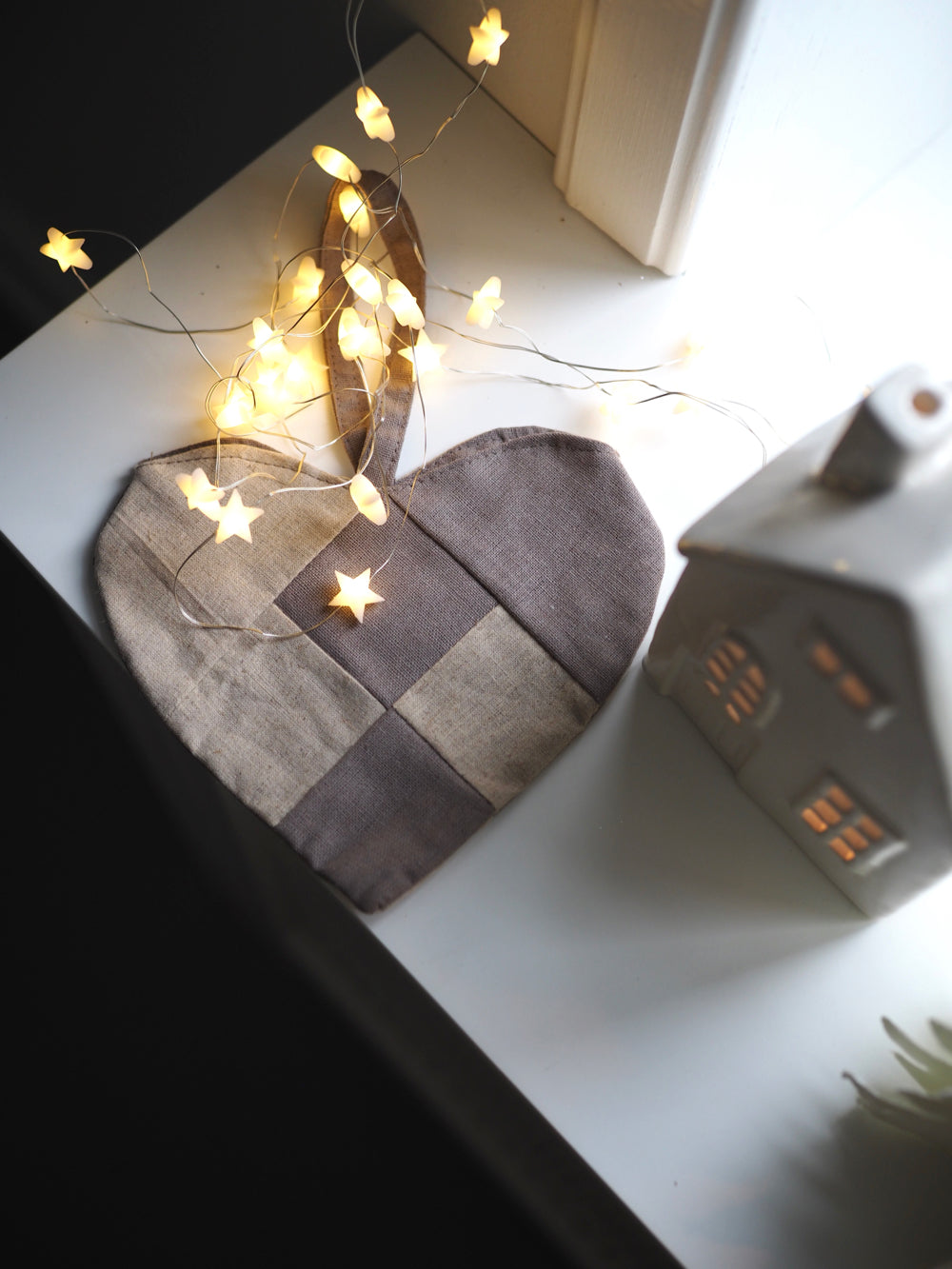 Lyskæde med 50 stjerner med timer