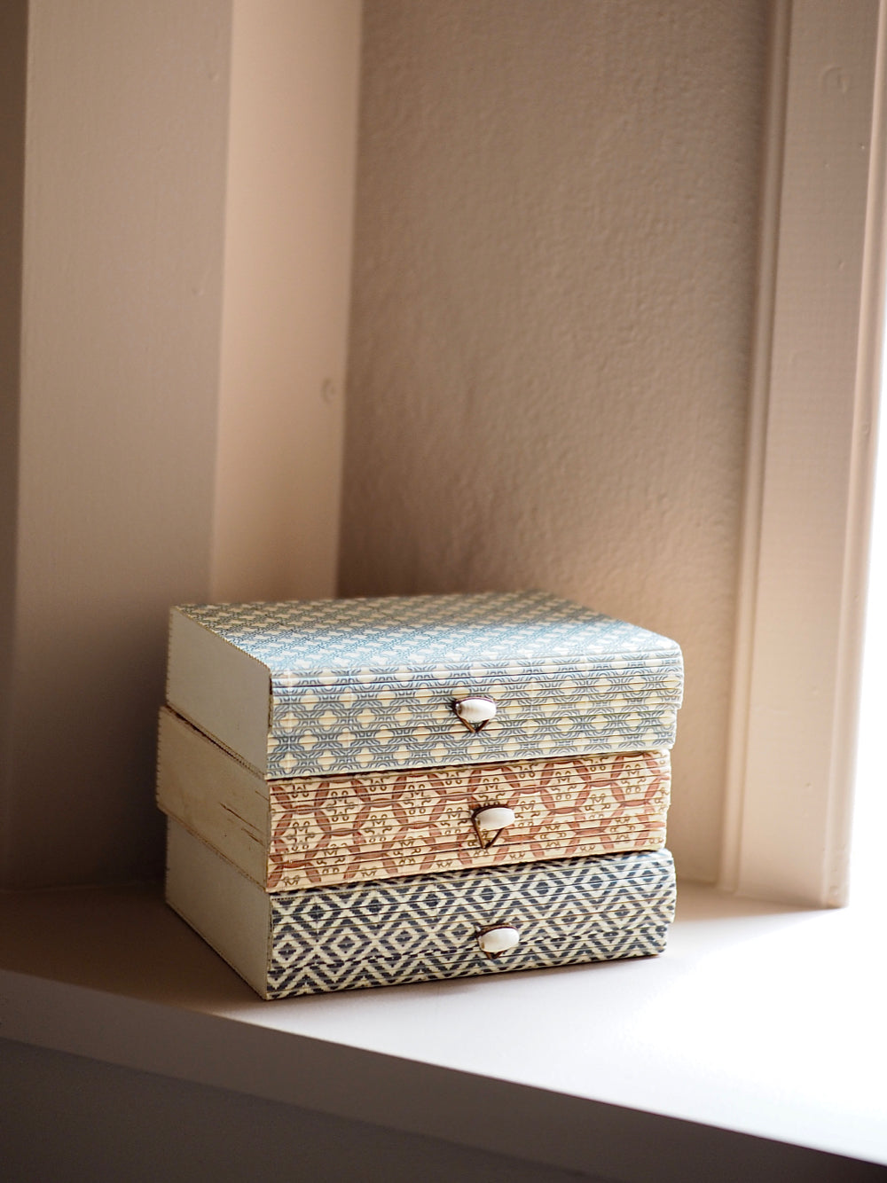 Æskesæt 3 stk. med mønster