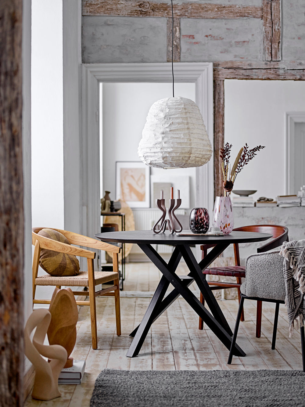 Skulpturel lysestage