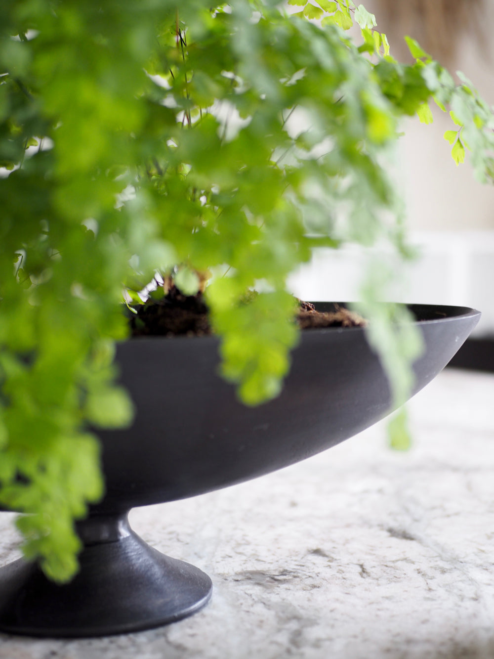 Opsats på fod, bruneret messing