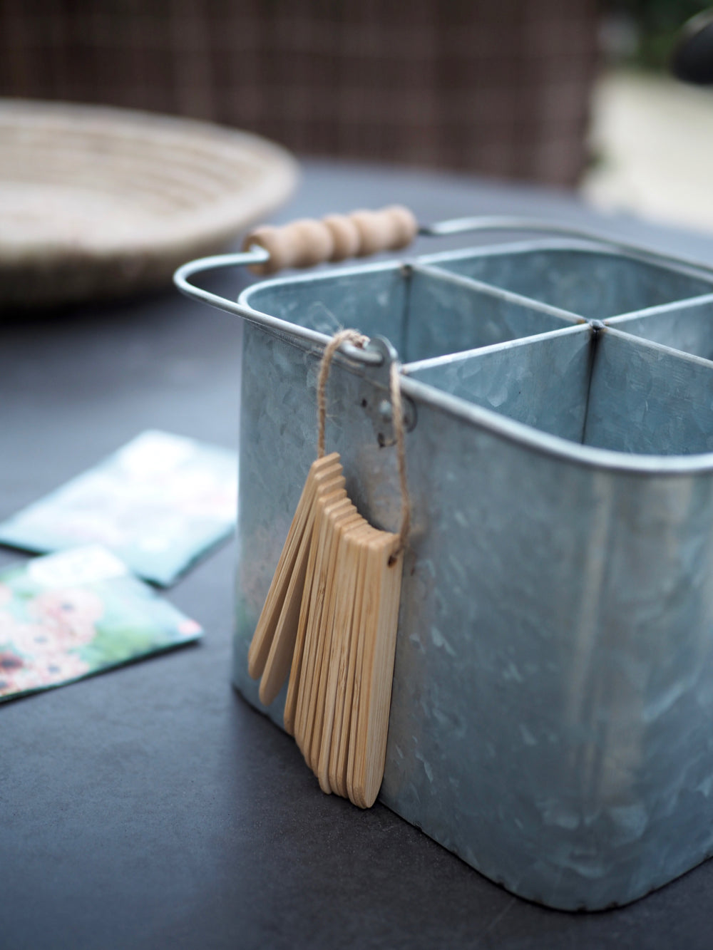 Planteskilte i bambus, 15 stk