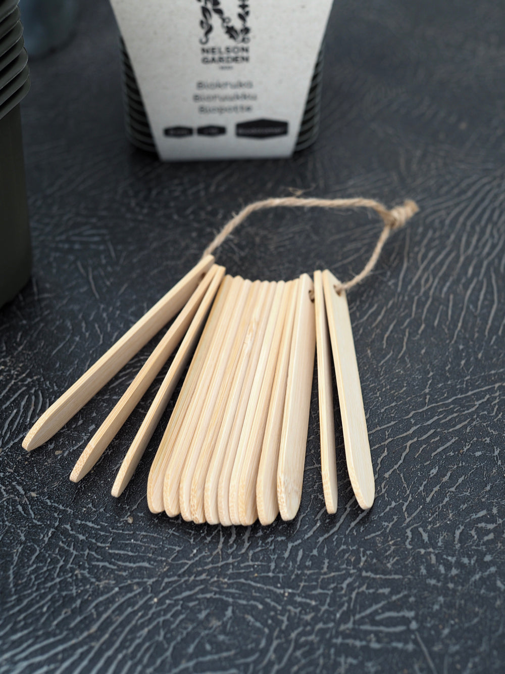 Planteskilte i bambus, 15 stk