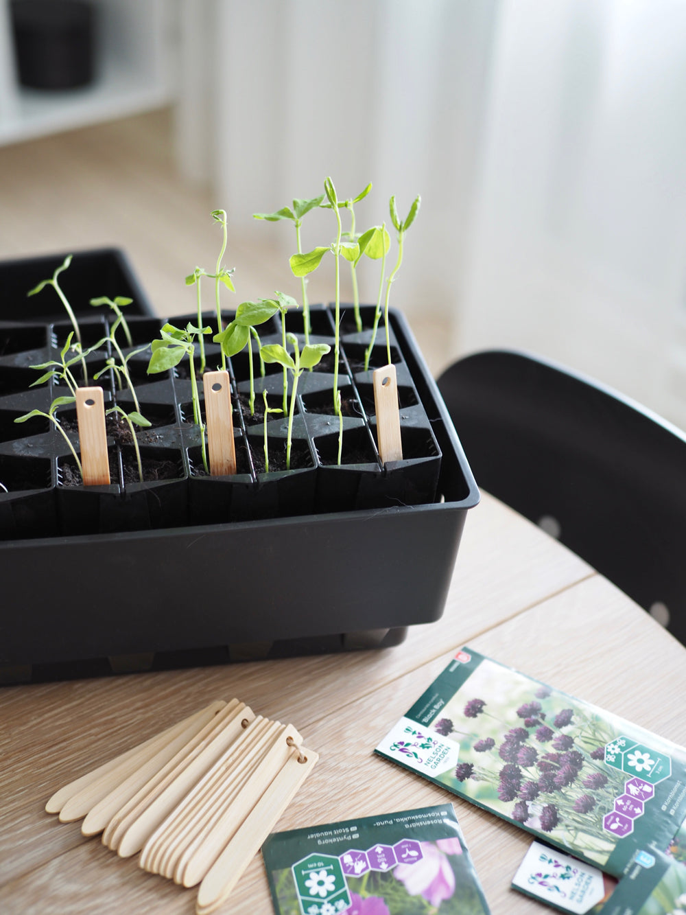 Planteskilte i bambus, 15 stk