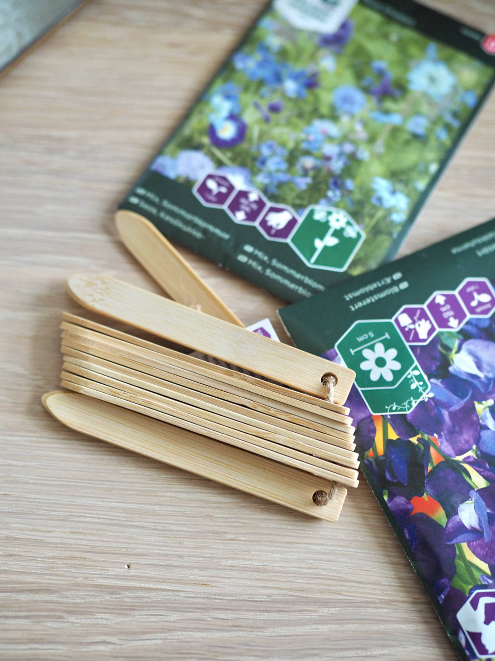 Planteskilte i bambus, 15 stk