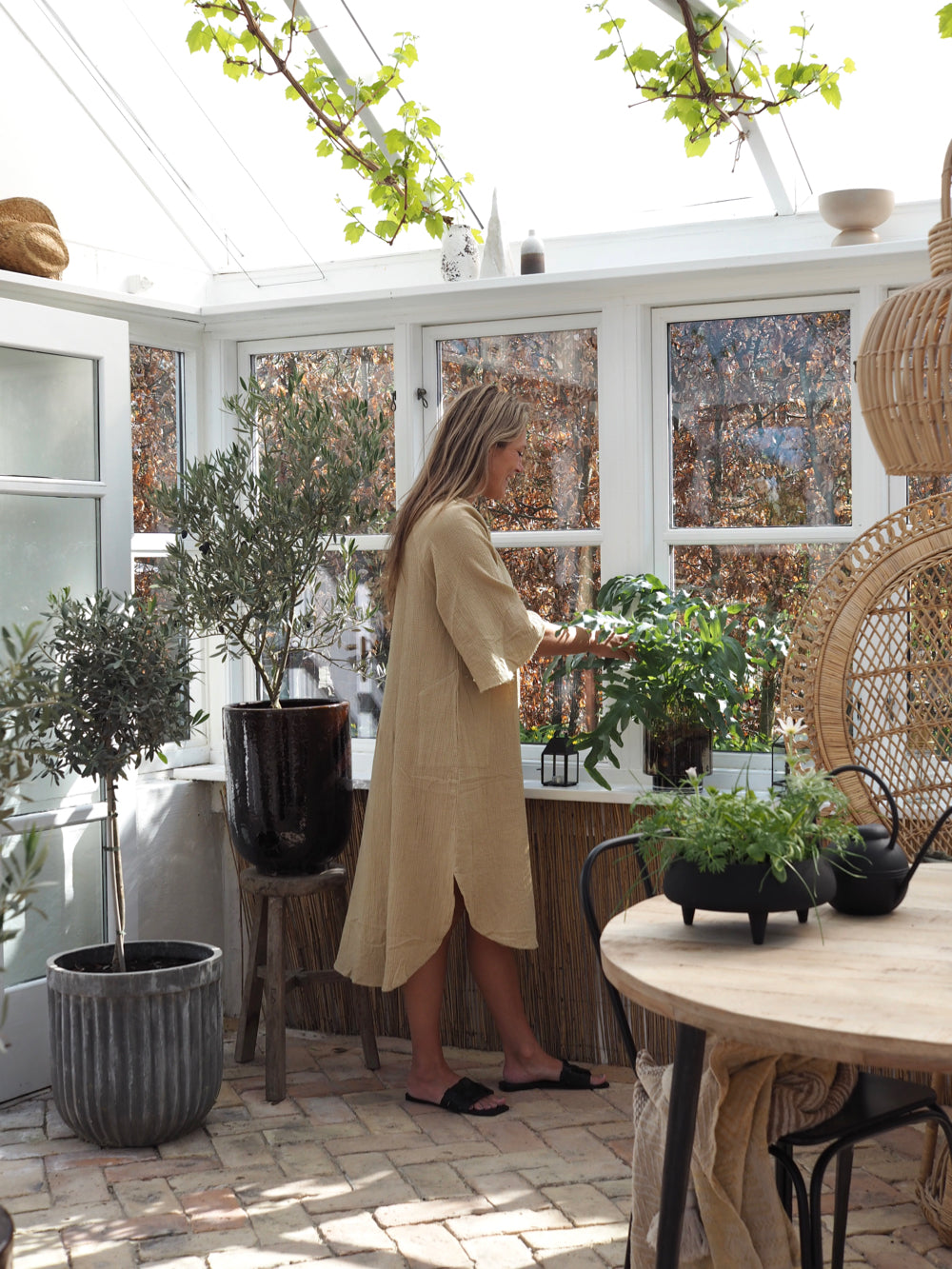 Emma kjole med løs pasform