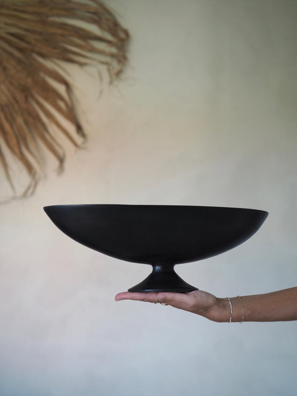 Opsats på fod, bruneret messing