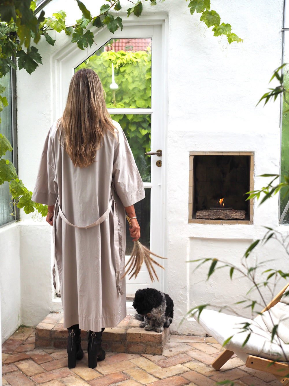 Suzette kimono, grå