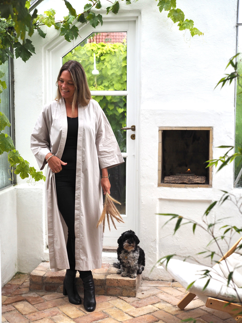 Suzette kimono, grå