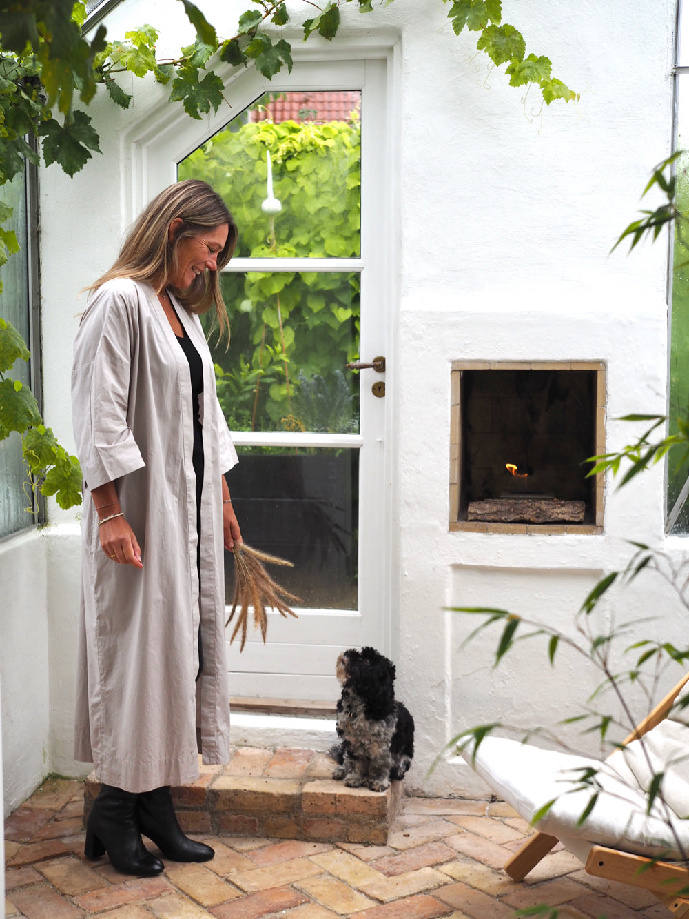 Suzette kimono, grå