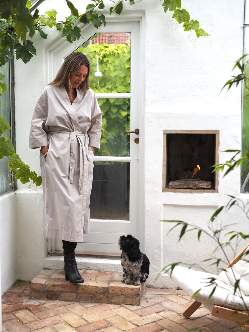 Suzette kimono, grå