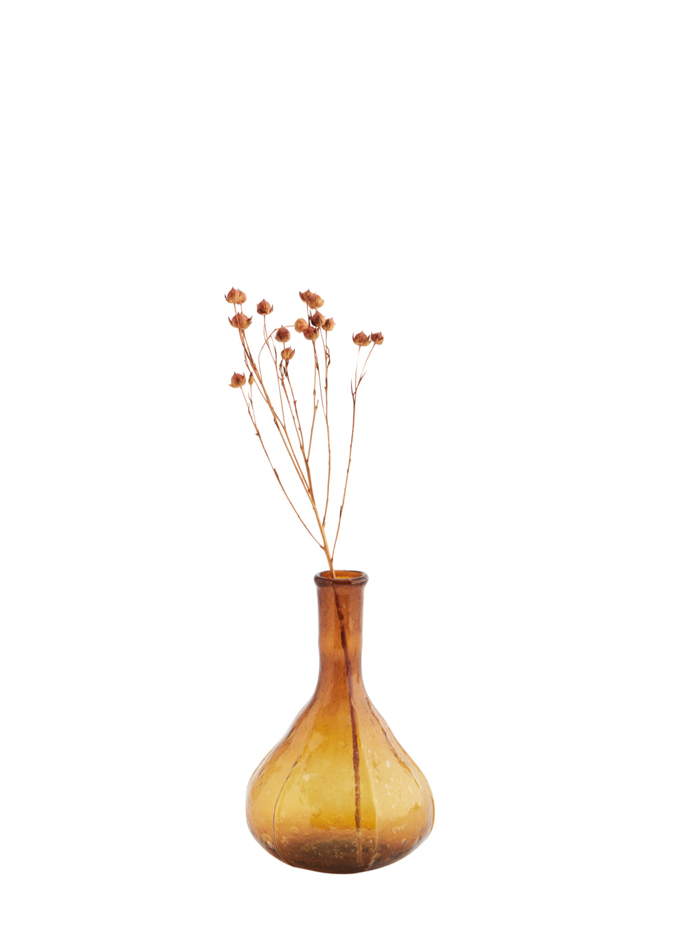 lille ravfarvet glasvase