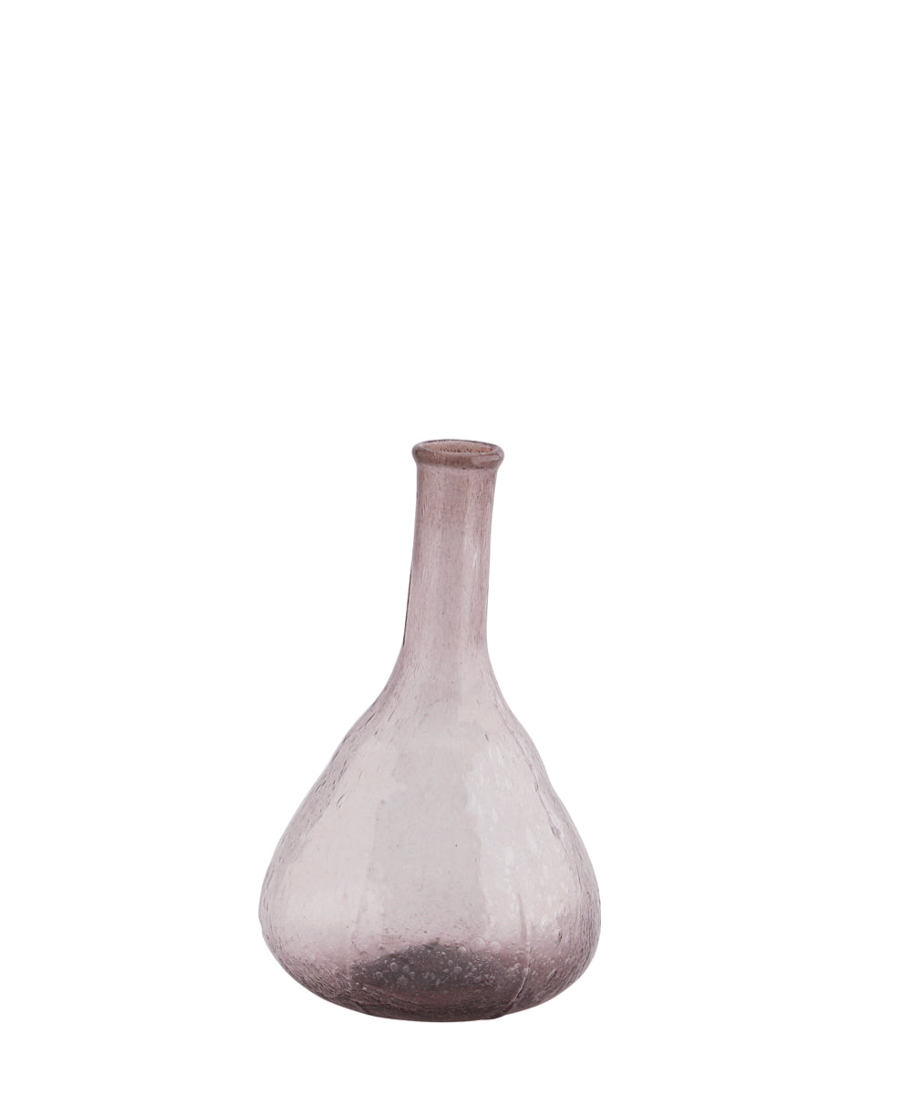 Stor lilla glasvase af genbrugsglas