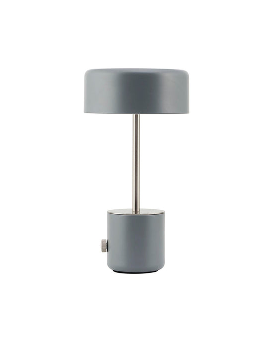 Trådløs bordlampe,  grå