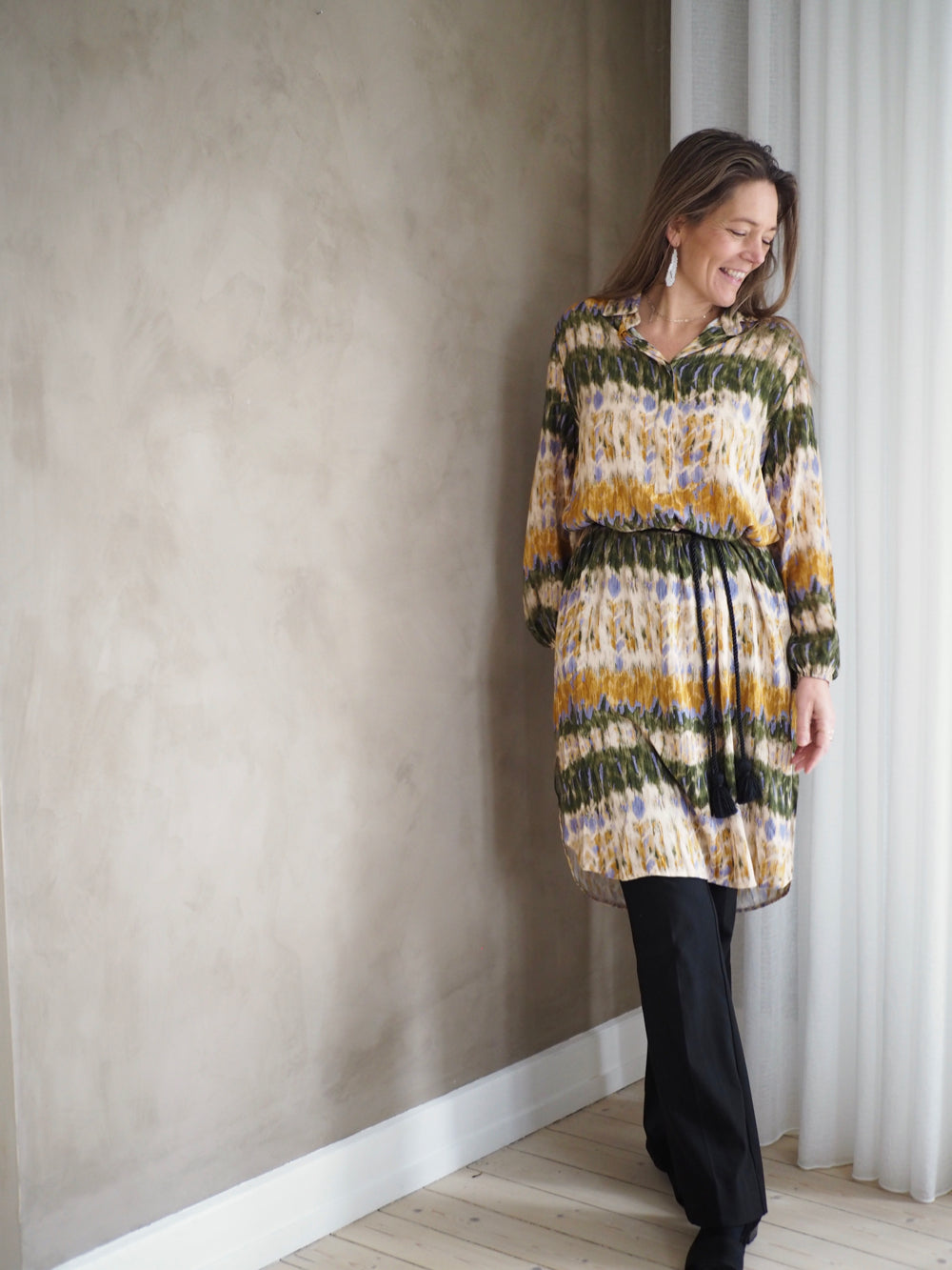 Kjole med print, mix color